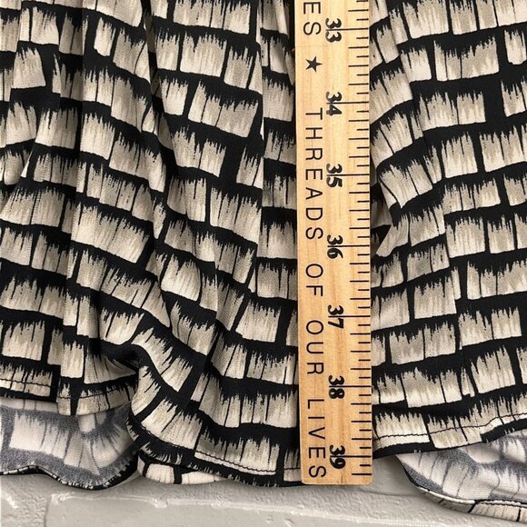 Calvin Klein Dress Women 2 Tan Black Halter Smock‎ Marilyn Monroe Stretch NWT - Picture 12 of 13